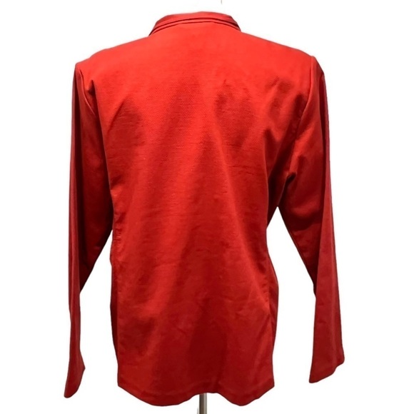 Eileen Fisher Cotton Blend Stand Collar Button Front Textured Blazer Women Large - Picture 6 of 12